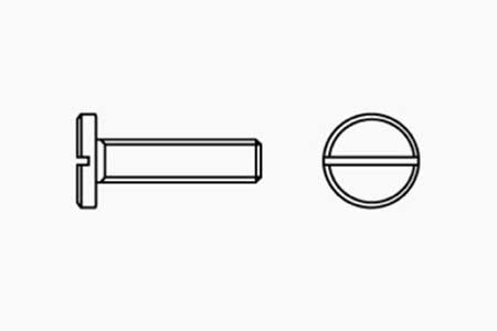 SLOTTED PAN HEAD SCREWS LARGE HEAD
