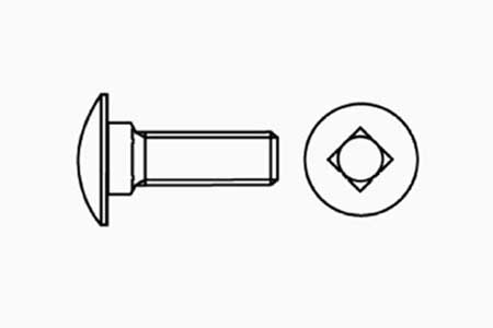 MUSHROOM HEAD SQUARE NECK BOLTS