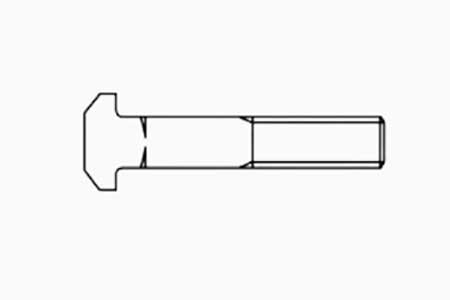 T-HEAD BOLTS WITH SQUARE NECK HEAD