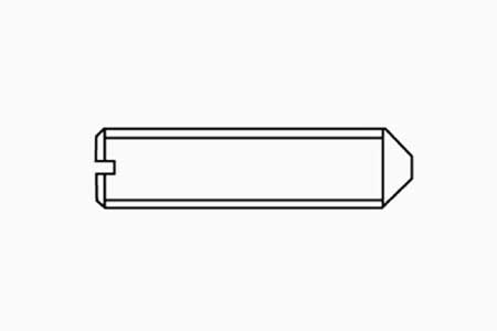SLOTTED SET SCREWS WITH CONE POINT