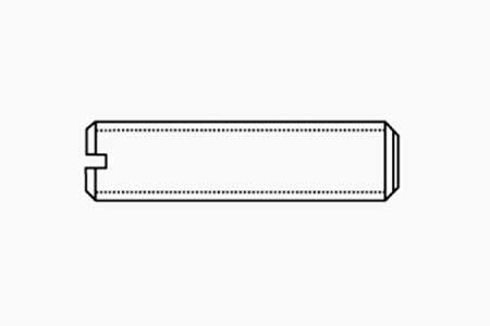 SLOTTED SET SCREWS WITH FLAT POINT