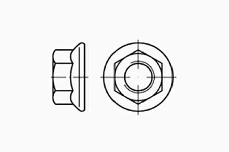 HEXAGON FLANGE NUTS